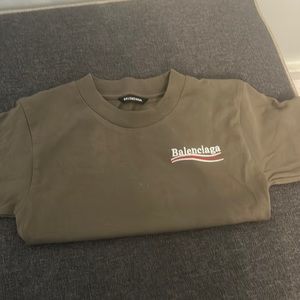 Olive greenish balenciaga shirt 4t gently used authentic